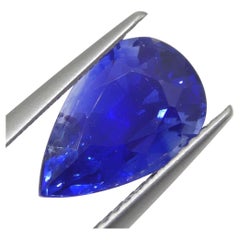 3.88ct Pear Royal Blue Sapphire GIA Certified Sri Lanka