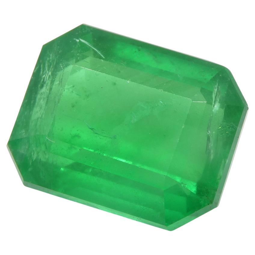 9.4 Ct Octagonal / Emerald Cut Emerald GIA Certified