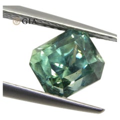Vivid 'Trade Ideal' Teal Greenish-Blue Sapphire 2.82ct GIA Certified Unheated
