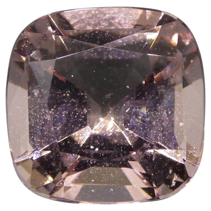 5.79ct Cushion Morganite GIA Certified For Sale