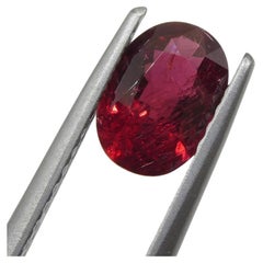 0.95 Carat Oval Red Ruby GIA Certified East Africa Unheated