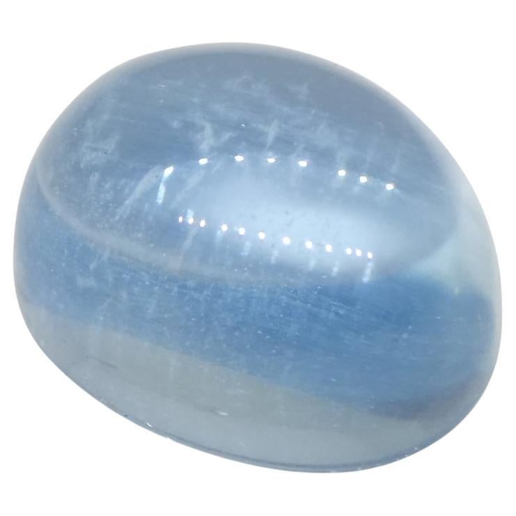 2.95ct Oval Cabochon Blue Aquamarine from Brazil For Sale