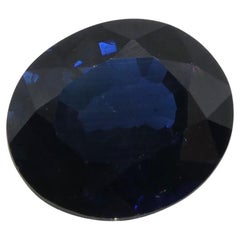 Saphir ovale de 1,66 carat, Thaïlande