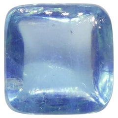 3.32ct Square Sugarloaf Cabochon Bleu Aquamarine du Brésil