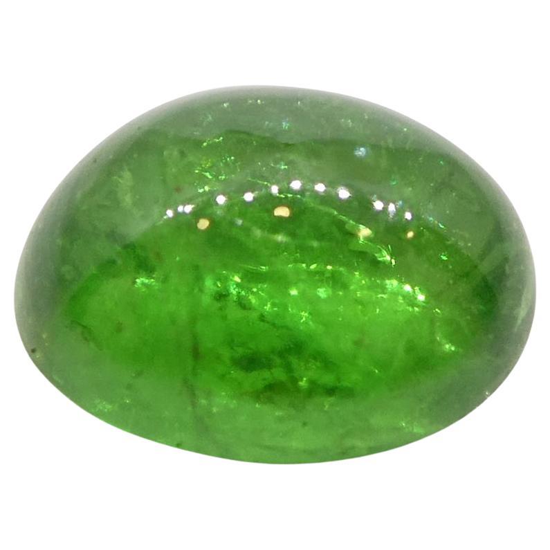 da uomo o donna Granato ovale cabochon di tsavorite verde del Kenya, 2.79ct, non riscaldato in vendita