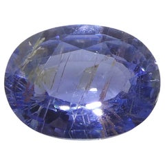 Zafiro azul ovalado de 0,99 ct de Sri Lanka