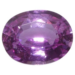 Zafiro rosa ovalado de Madagascar de 1,19 ct