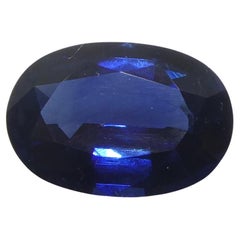 0,73 ct Zafiro azul ovalado de Madagascar