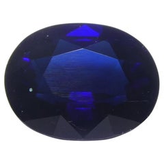 0,99 ct Zafiro azul ovalado de Madagascar