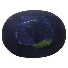Zafiro verde-azul ovalado de 6,81 ct procedente de Australia