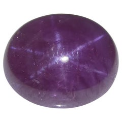 Rubí estrella rojo púrpura de Vietnam, cabujón oval de 8,61 ct