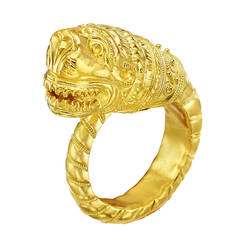 Lalaounis Gold Dragon Wrap Ring