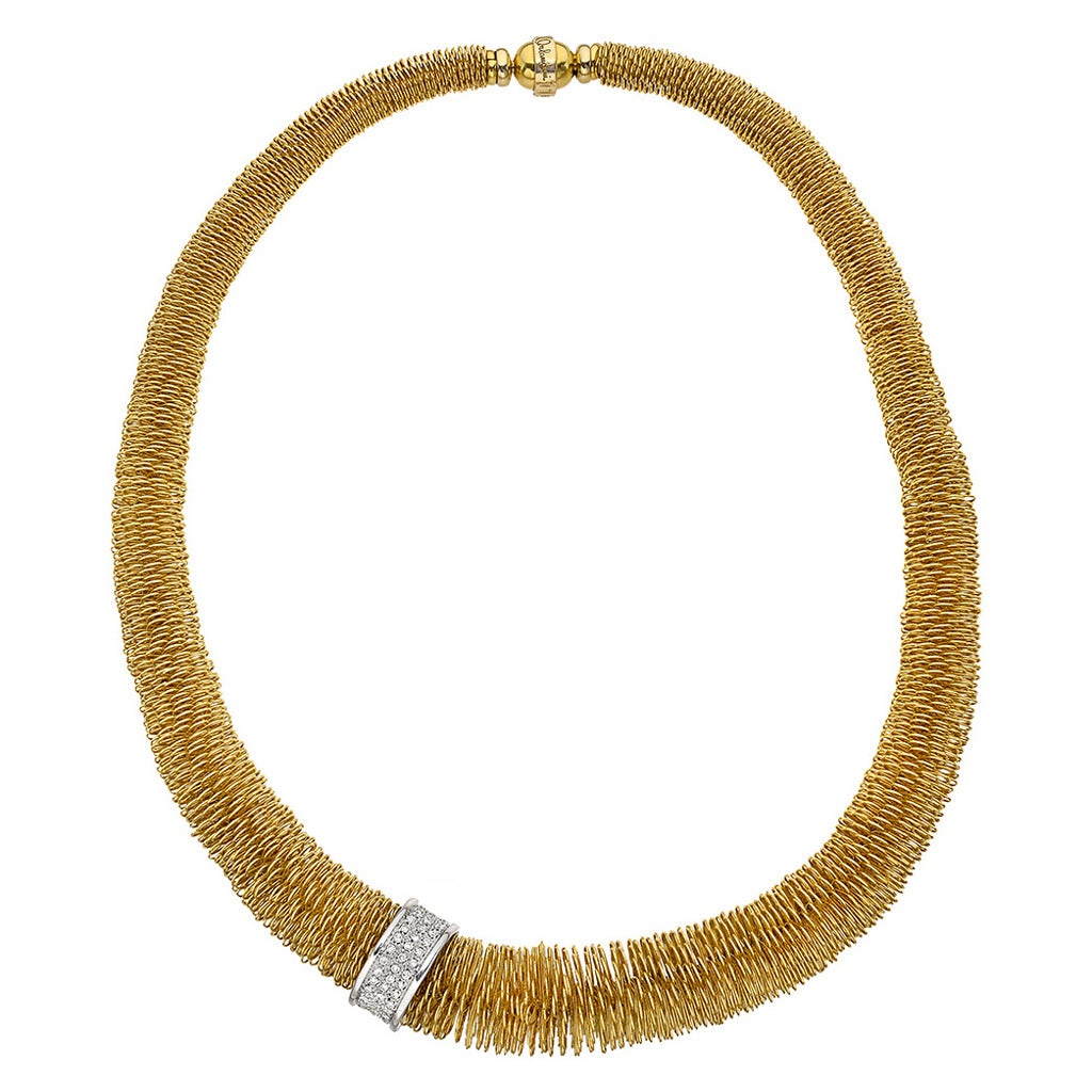 Orlando Orlandini Gold Collar Necklace