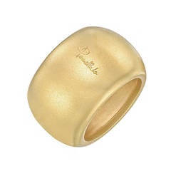 Pomellato Brushed Gold Wide Band Ring