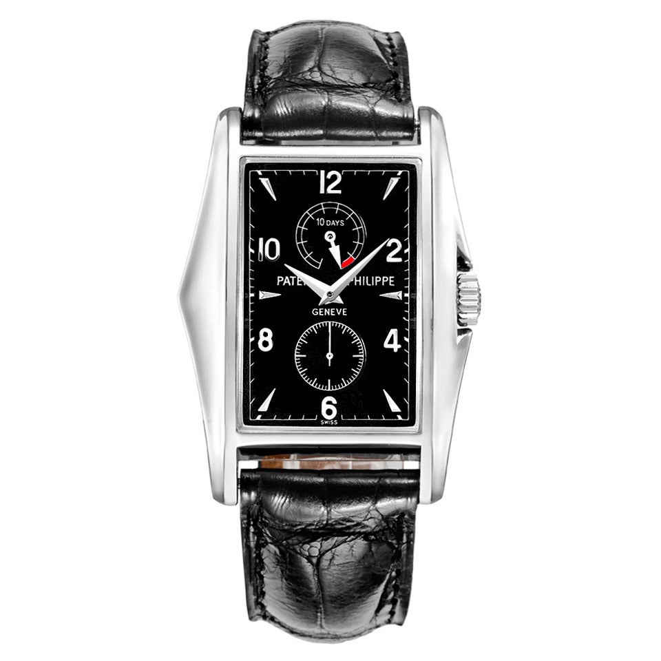 Patek Philippe Platinum Manta-Ray 10-Day Power Reserve Wristwatch Ref 5100P