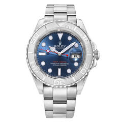Rolex Stainless ​Steel and Platinum Yacht-Master Oyster Wristwatch Ref 116622