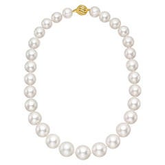 South Sea 14.5mm to 11.5mm Pearl Necklace