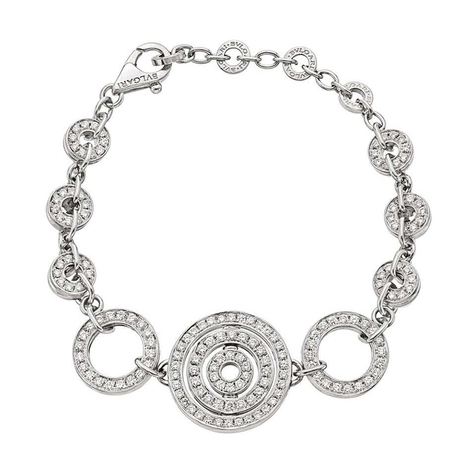 Bulgari Diamond Gold Cerchi Bracelet