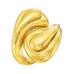 Lalaounis Gold Bypass Ring