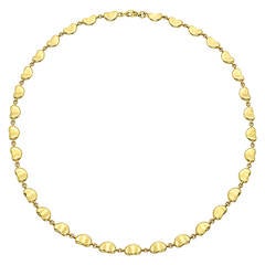 Tiffany & Co. Elsa Peretti Gold Full Heart Link Necklace