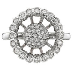 Boucheron ​Ma Jolie Small Diamond Gold Cluster Ring