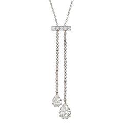 Edwardian Diamond Lavalier Necklace