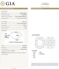 Betteridge 2.05 Carat GIA Cert Fancy Intense Yellow Diamond Solitaire Pendant