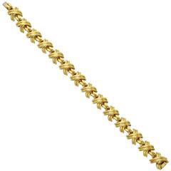 Tiffany Yellow Gold X Link Bracelet