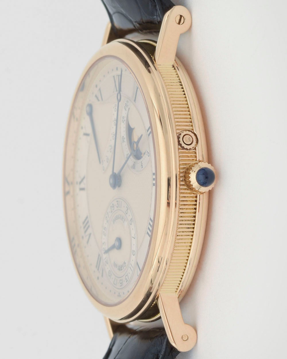 Breguet Yellow Gold Classique Power Reserve Wristwatch Ref 3130BA In Excellent Condition In Greenwich, CT