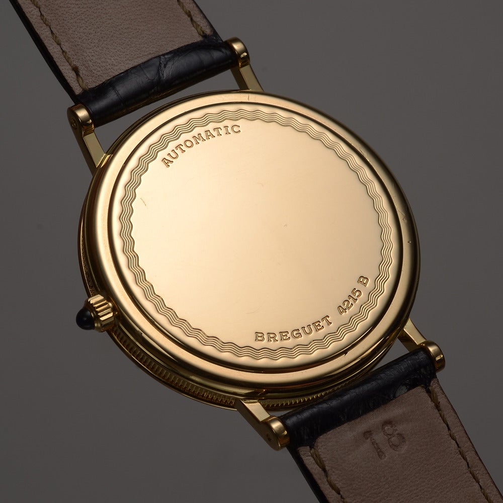 Breguet Yellow Gold Classique Power Reserve Wristwatch Ref 3130BA 1