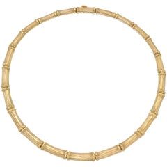 Cartier Yellow Gold "Bamboo" Collar Necklace