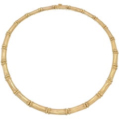 Cartier Yellow Gold "Bamboo" Collar Necklace