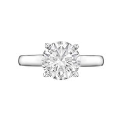 Betteridge GIA Report 2.10 Carat Round Brilliant Diamond Engagement Ring