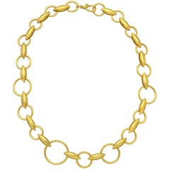 Gurhan Yellow Gold "Wheatla" Link Necklace