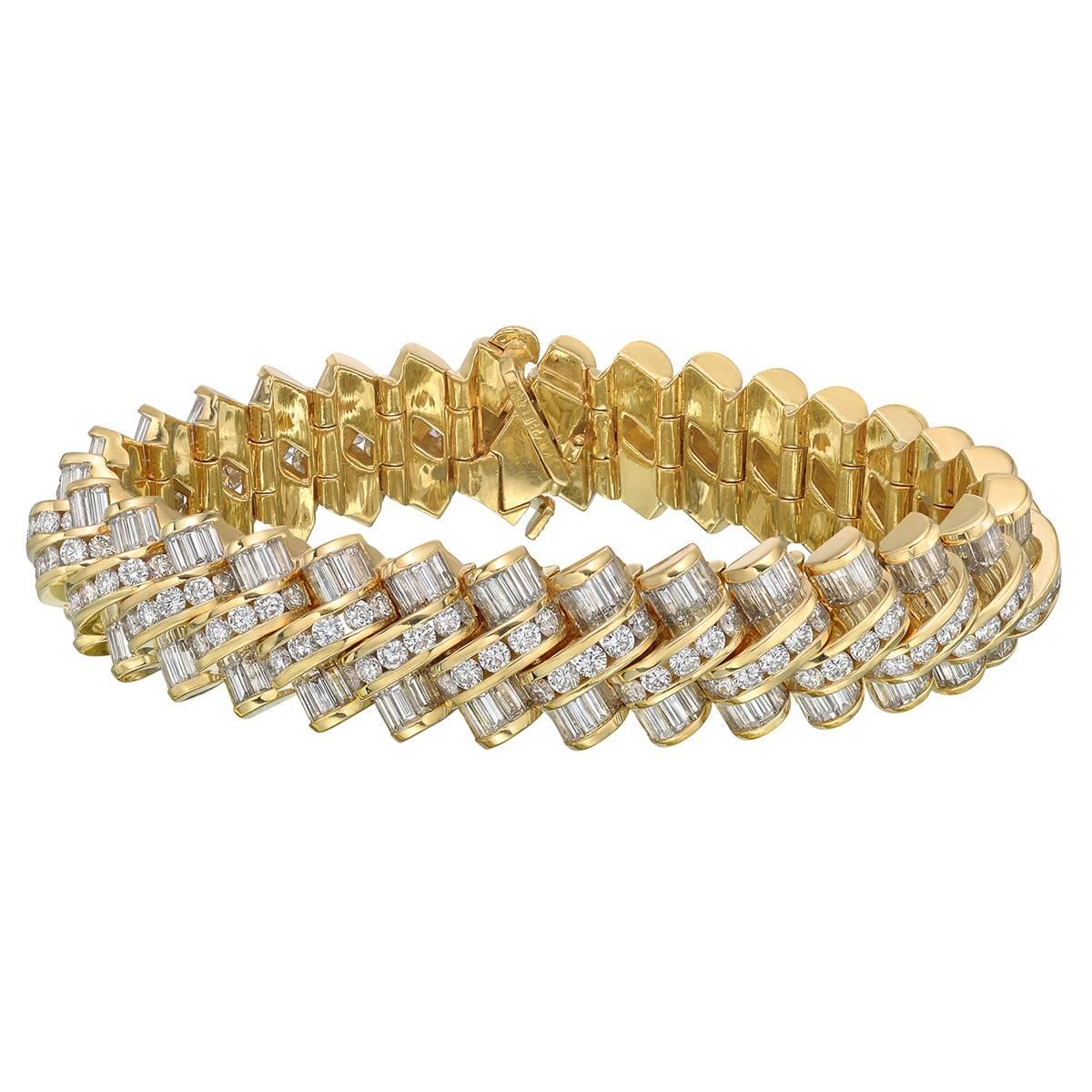 Krypell Yellow Gold Diamond Bracelet