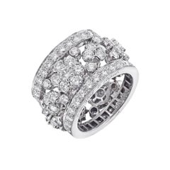 Van Cleef & Arpels Diamond Snowflake Band Ring