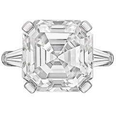 Bulgari 9.49 Carat GIA Cert Asscher-Cut Diamond Platinum Ring