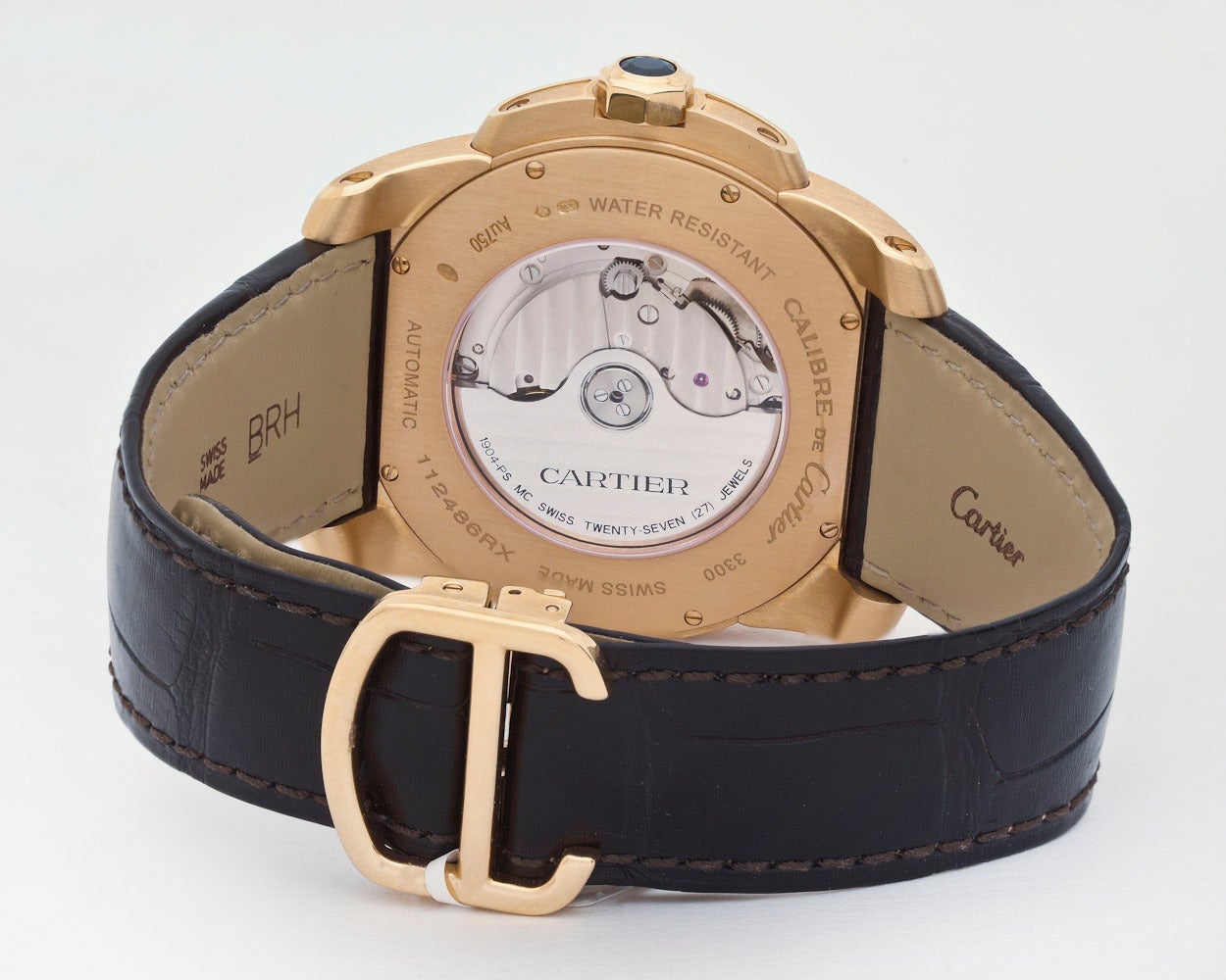 Men's Cartier ​Calibre de Cartier Rose Gold Automatic Wristwatch Ref W7100009