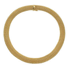Tiffany & Co. ​Gold Mesh Collar Necklace