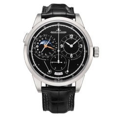 Jaeger-LeCoultre ​White Gold Duometre a Quantieme Lunaire Chronograph Wristwatch