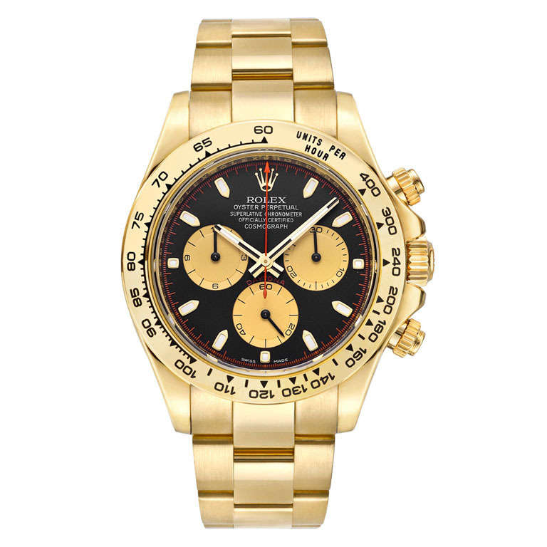 Rolex Yellow Gold Cosmograph Daytona Wristwatch Ref 116508 ...