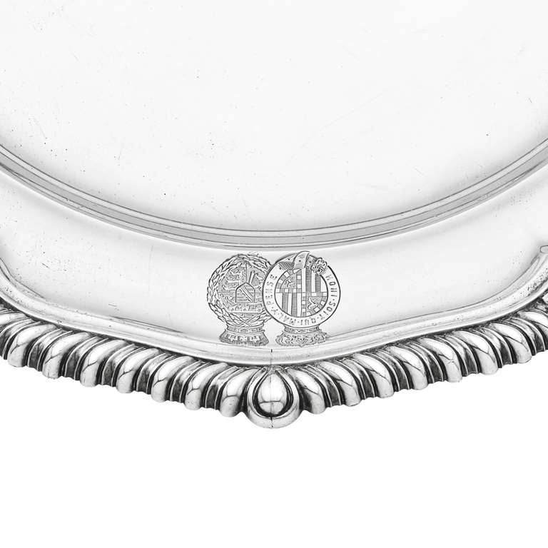 Georgian Pair of George III Silver Plates