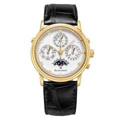 Blancpain Yellow Gold Perpetual Calendar Split-Second Chronograph Wristwatch 1