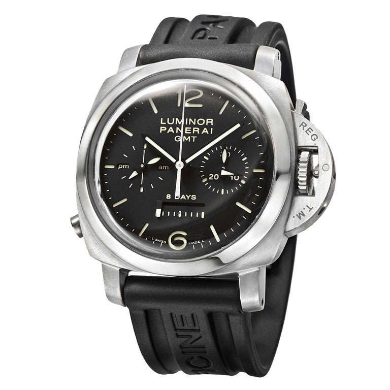 Panerai ​Stainless Steel Luminor GMT 1950 8-Days Chronograph Watch PAM 275