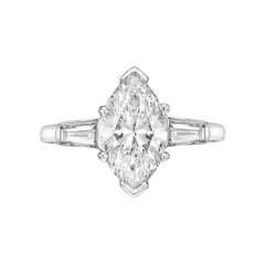 2.51 Carat Marquise-Cut Diamond Engagement Ring