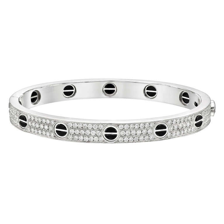 cartier black diamond bracelet