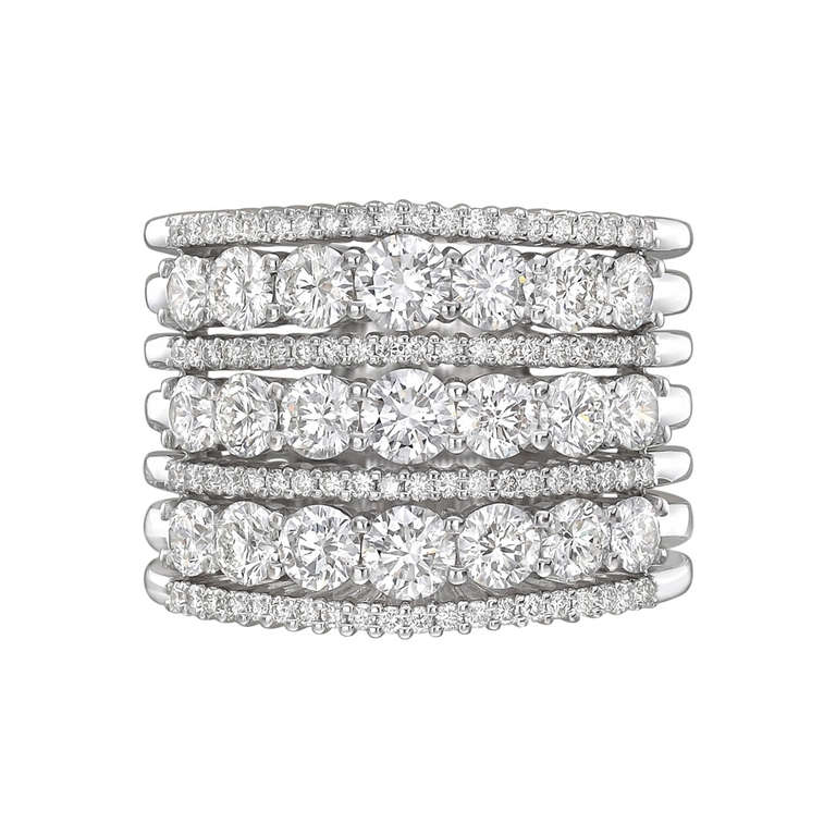 Garavelli 7-Row Diamond Eternity Band (~3 ct tw)