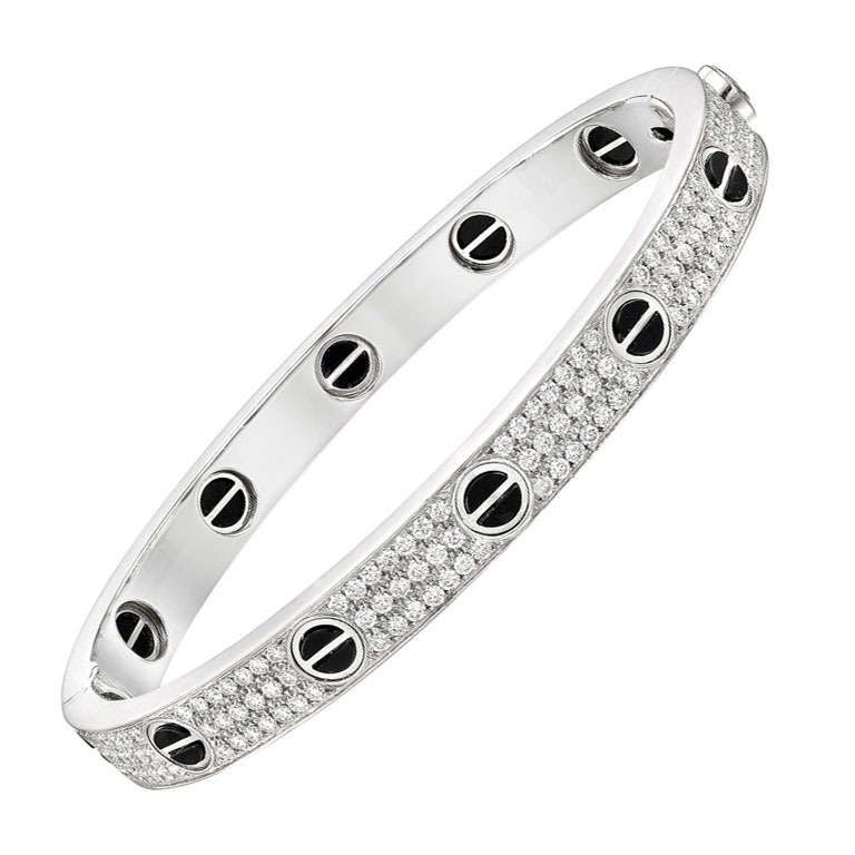 cartier black ceramic bracelet