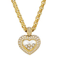 Chopard ​Happy Diamonds Gold Heart Pendant Necklace