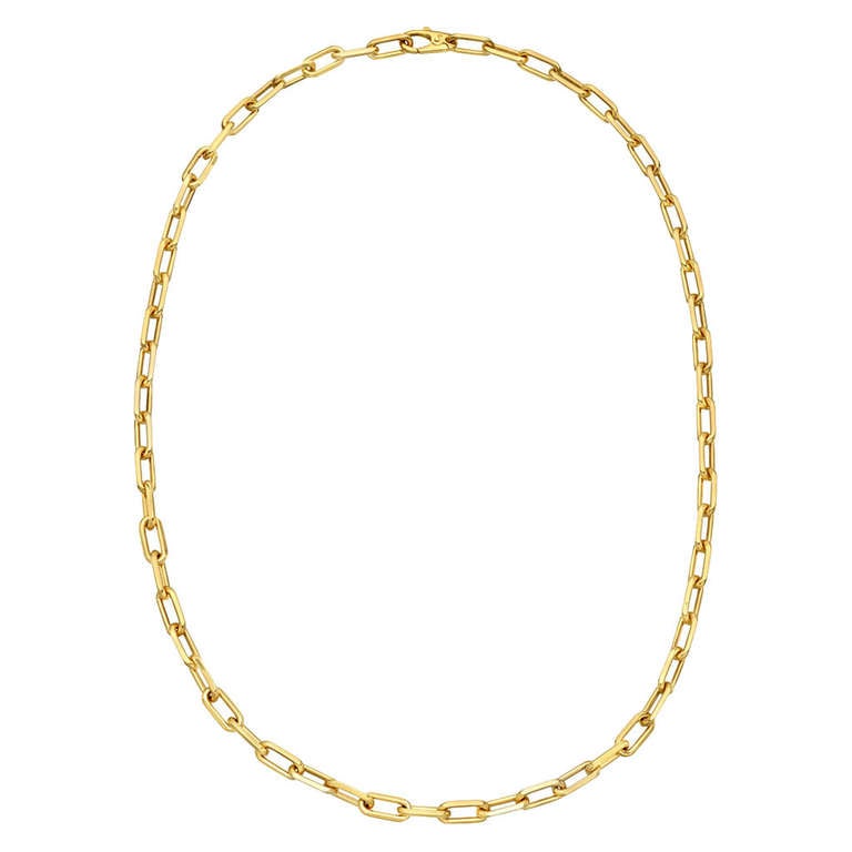Cartier Gold "Santos-Dumont" Link Necklace